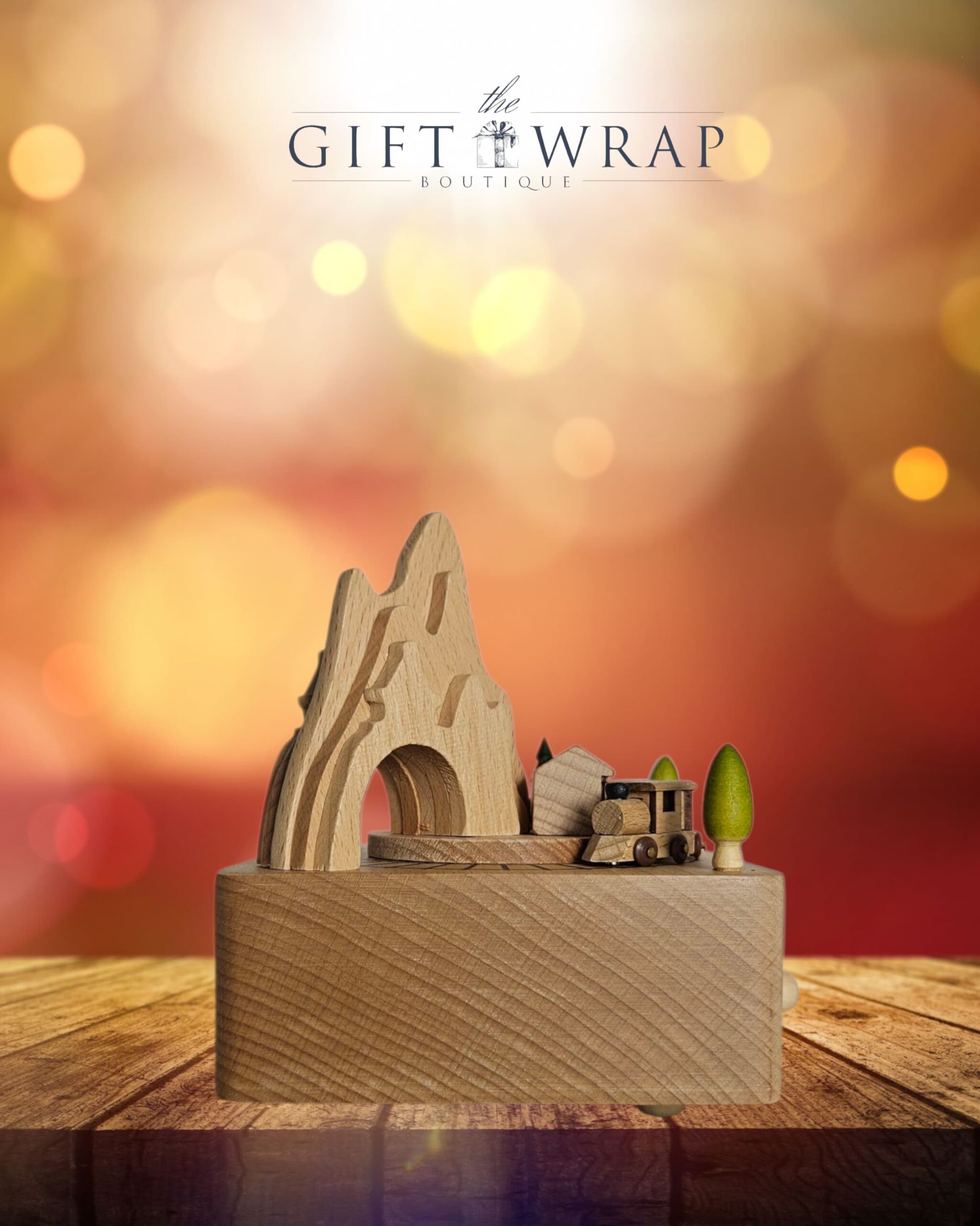 Steam Engine Train Music Box