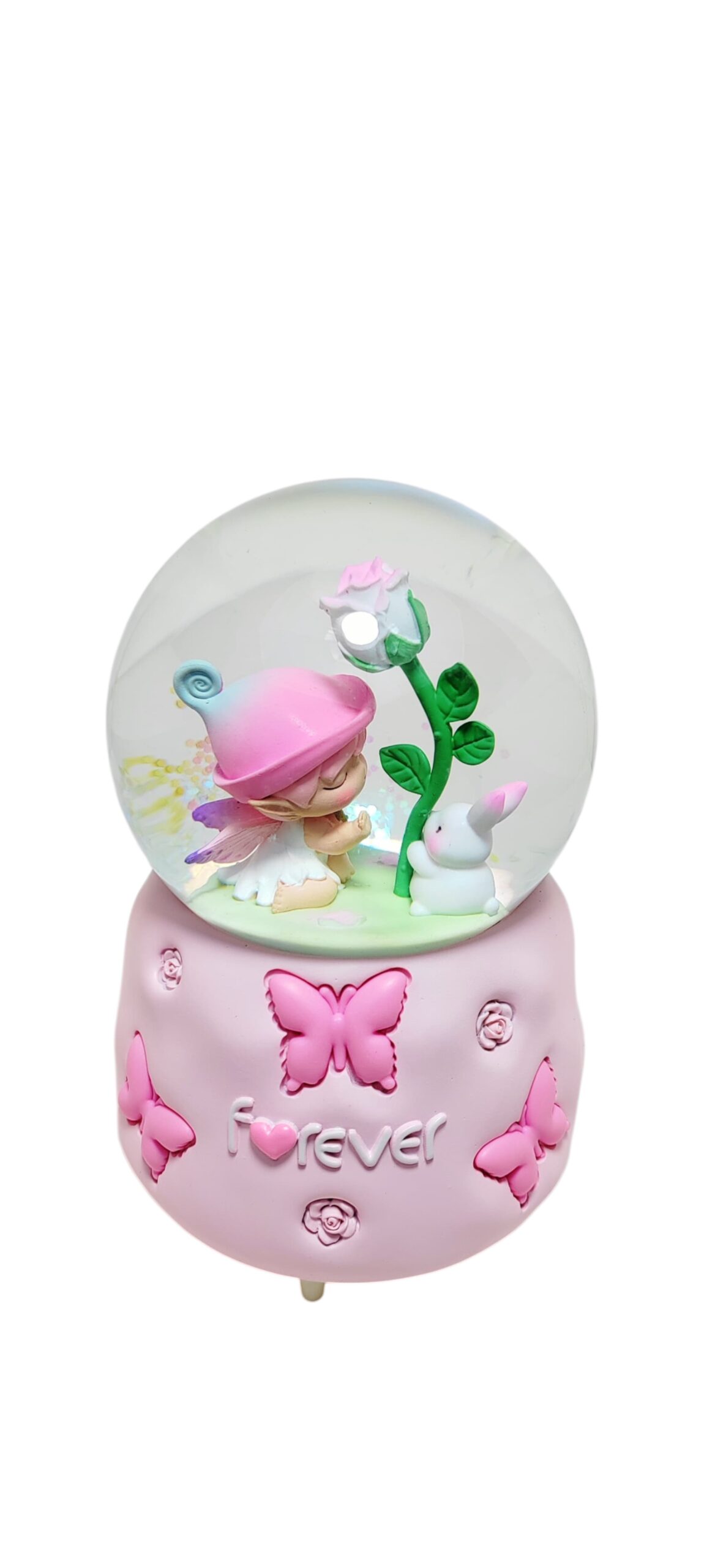 "Forever" Special Snow Ball w/light & sound (pink) - Image 2
