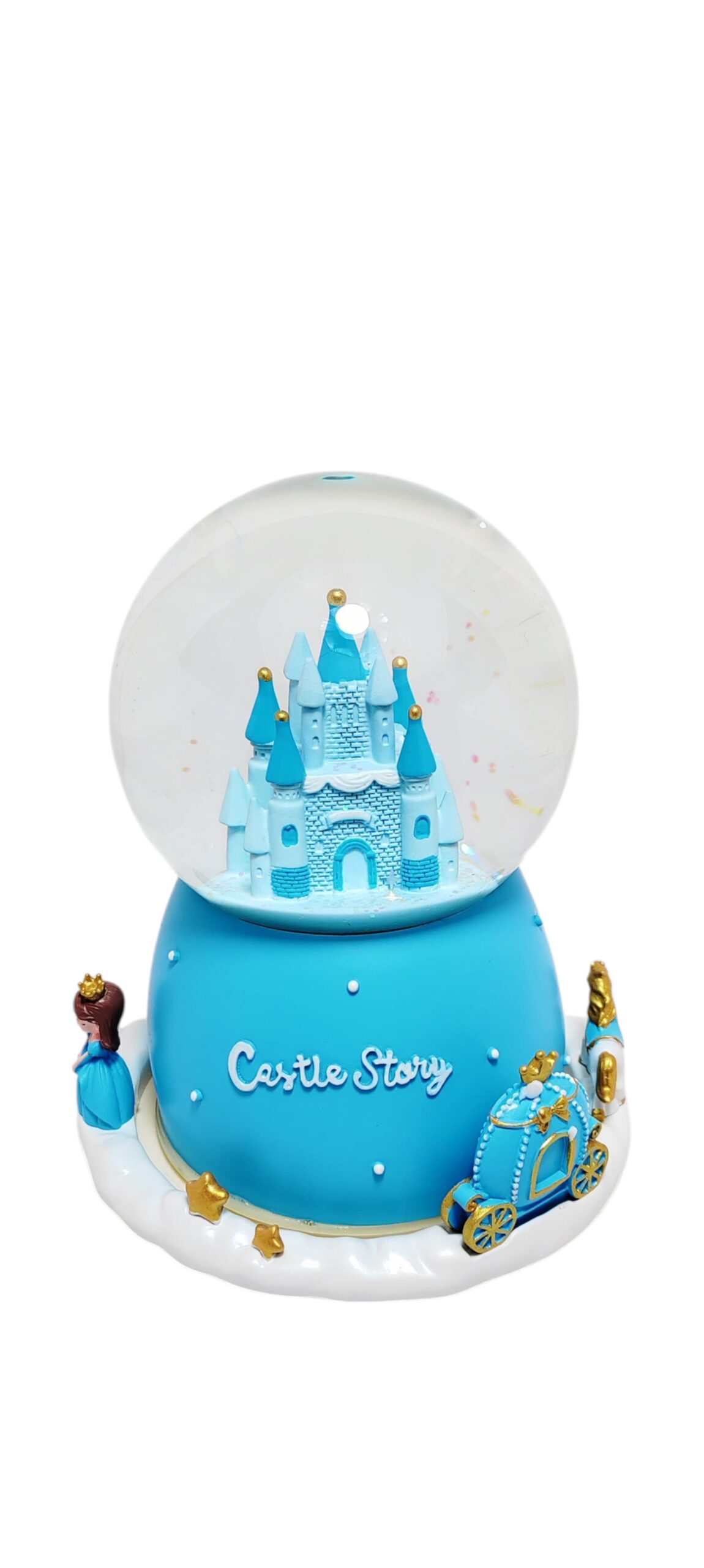 "Castle Story" Rotating Snow Ball (blue) - Image 2