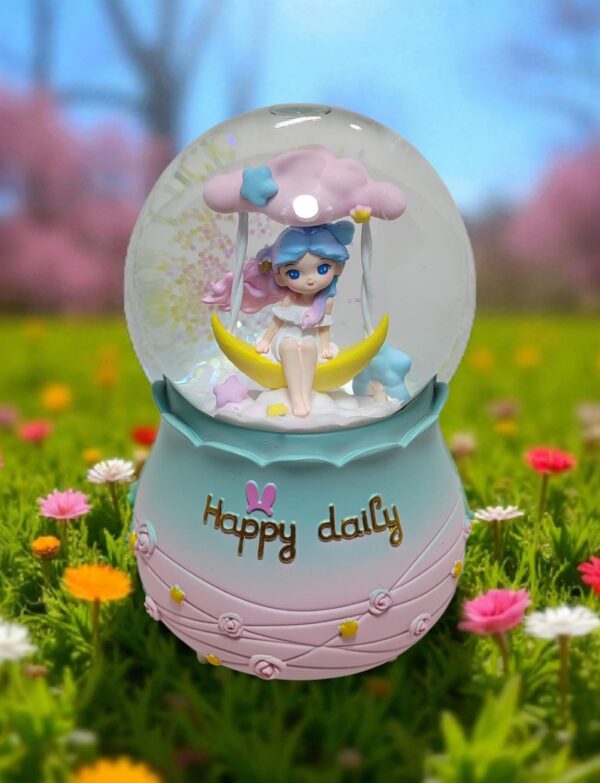 "Happy Daily" Special Snow Ball w/light & sound (pink)