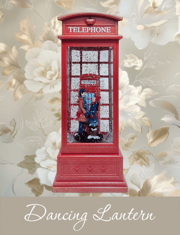 Red Telephone Booth Dancing Lantern