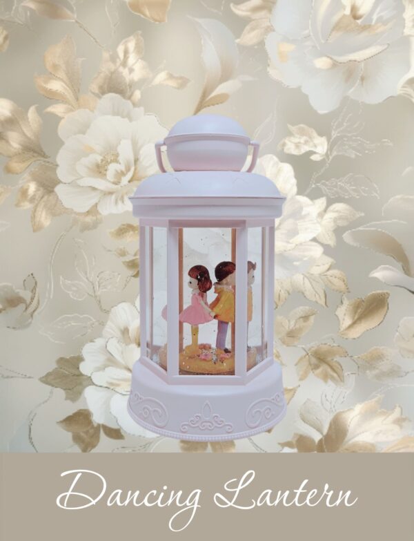 Dancing Glitter Lantern Medium " Round Lamp"