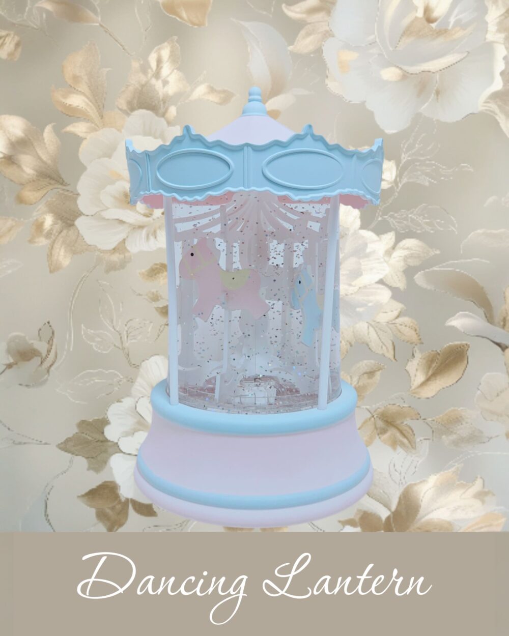 Dancing Glitter Lantern Flamingo XL "Carousel"