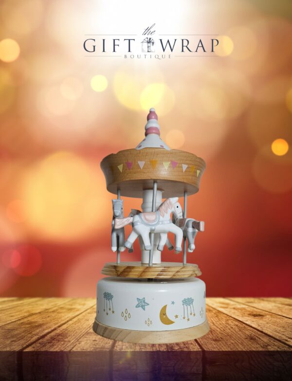 Baby Carousel Pink Music Box