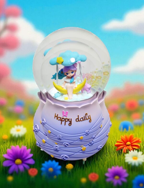 "Happy Daily" Special Snow Ball w/light & sound (violet)