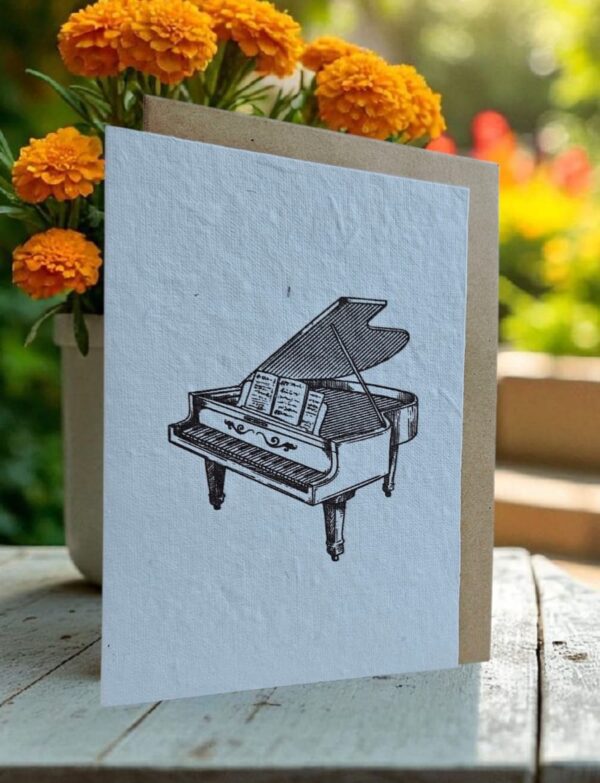 "Fortepiano" Plantable Greeting Card