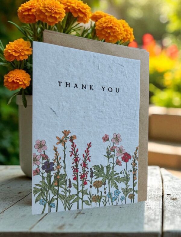 "Floral Garden" Plantable Greeting Card