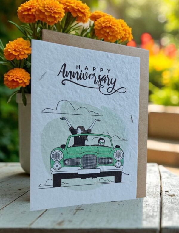 "Couple Roadtrip" Plantable Greeting Card