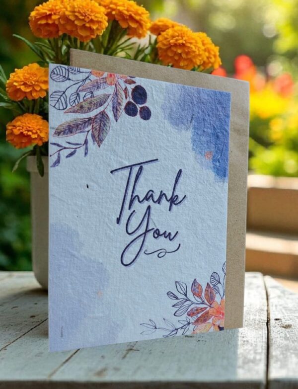 "Botanical Leaves" Plantable Greeting Card