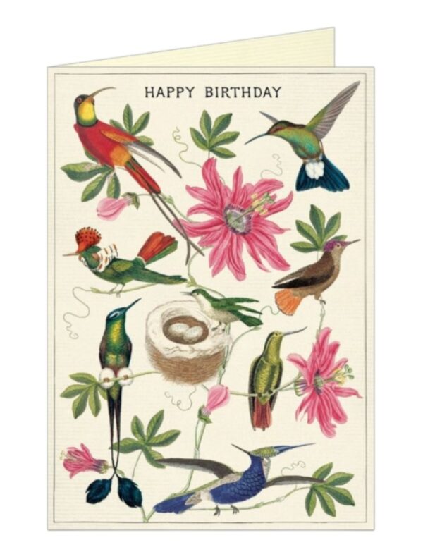 "Hummingbirds" Birthday Greeting Card