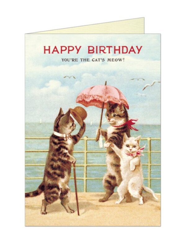 "Family Cat " Birthday Greeting Card