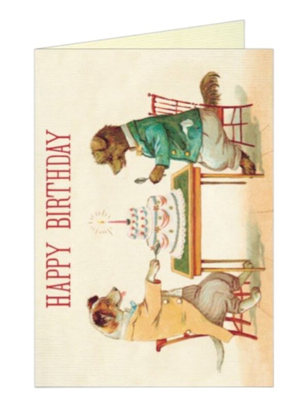 "Dogs & Cake" Birthday Greeting Card