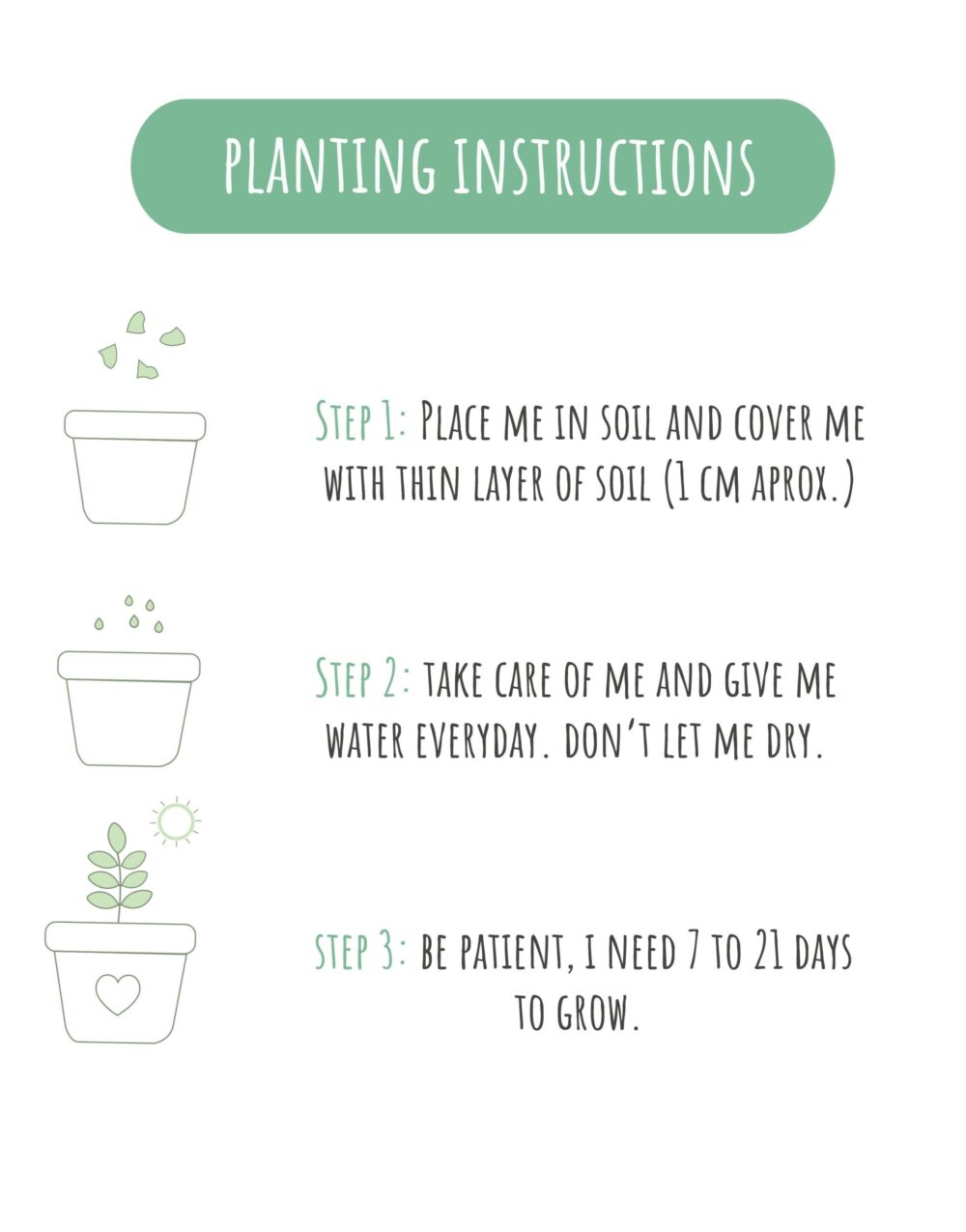 "Botanical Leaves" Plantable Greeting Card - Image 3