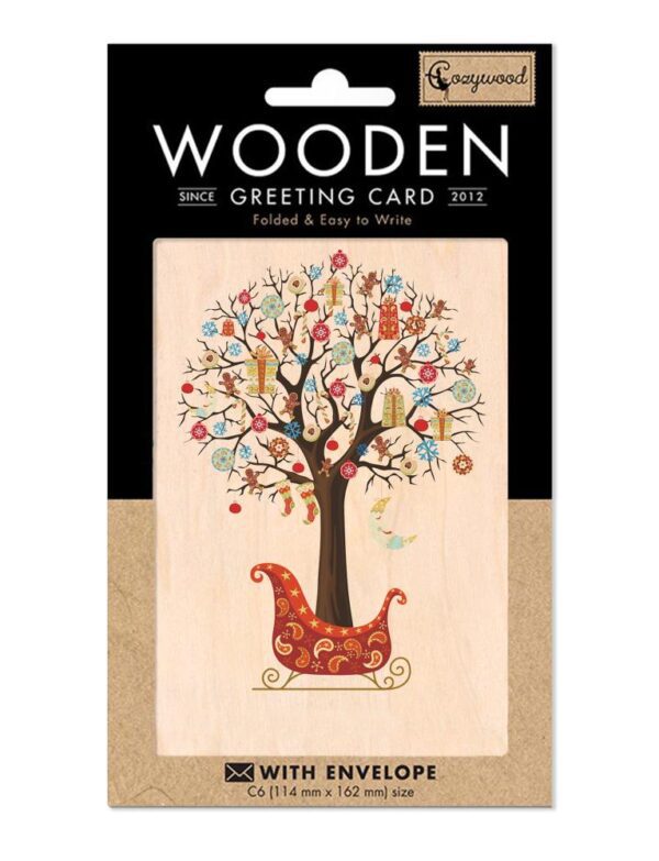 "Gift Tree" Wooden Greeting Card