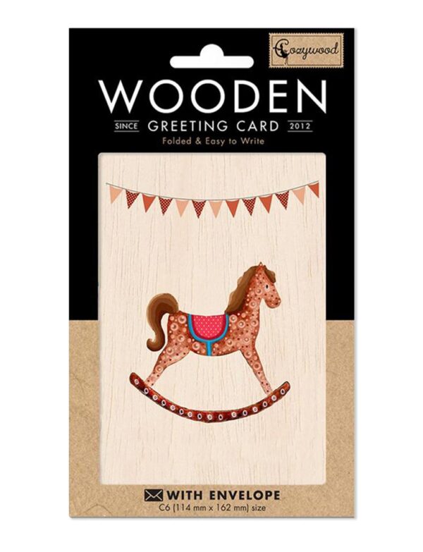 "Little Horse" Wooden greeting Card