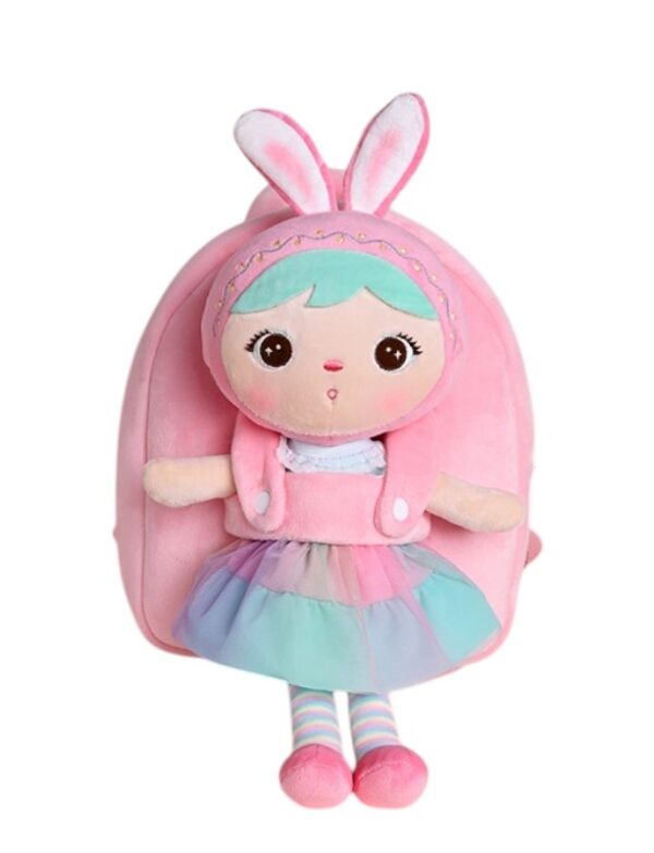 Plush Doll Rainbow Skirt Backpack