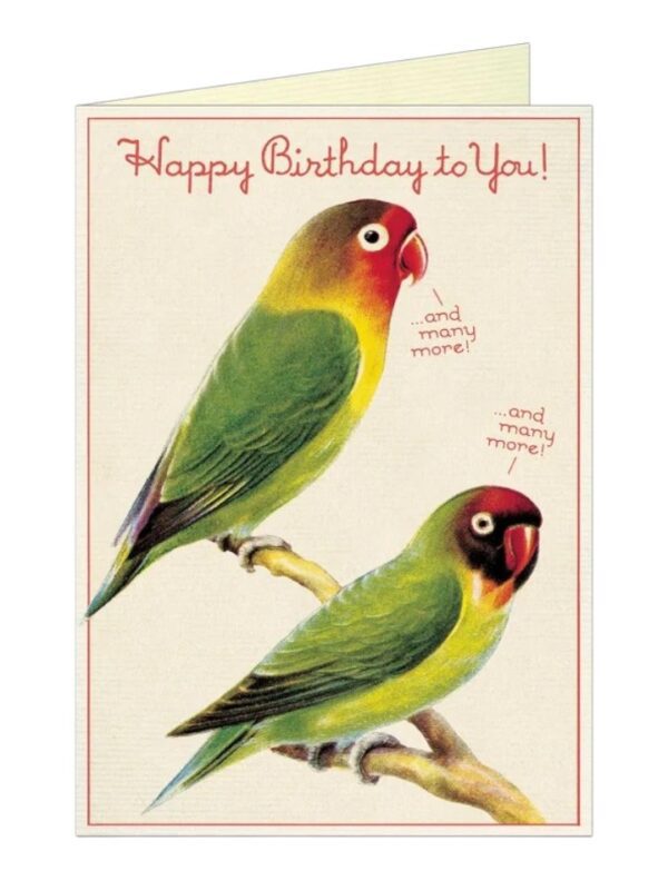 "Lovebirds" Birthday Greeting Card