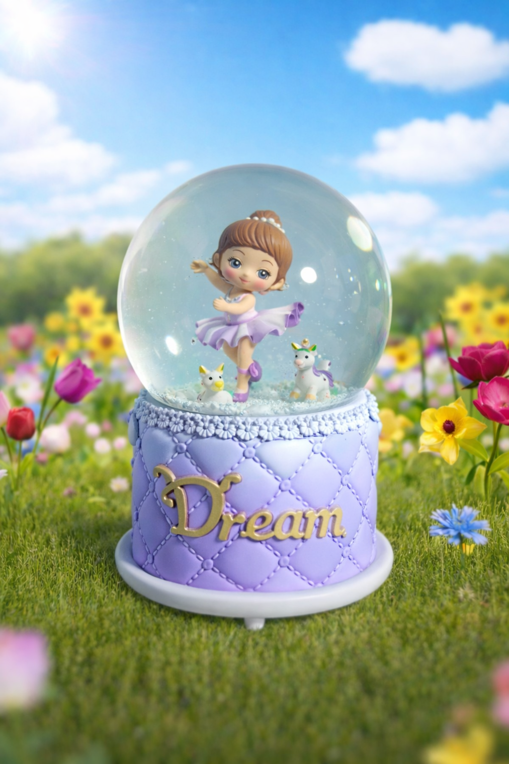 “Ballerina” Special Snow Ball w/light & sound