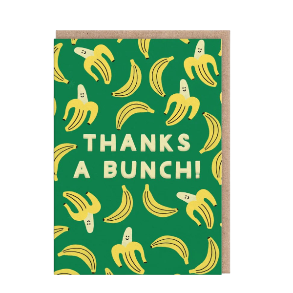 "Thanks A Bunch Banana" Greeting Card