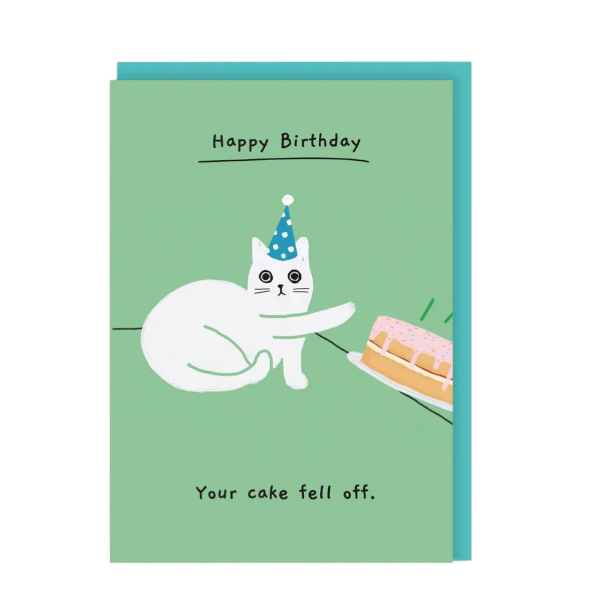 "Your Cake Fell Off Birthday" Greeting Card
