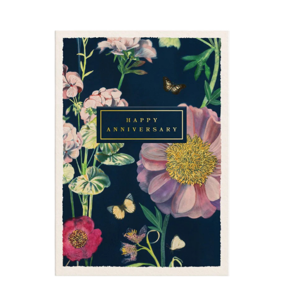 "Happy Anniversary Botanical" Greeting Card