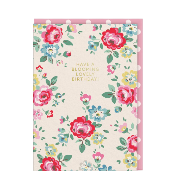 "Have A Blooming Lovely Birthday" Greeting Card