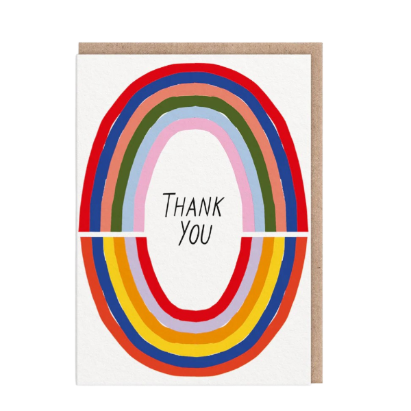 "Rainbows Thank You" Greeting Card